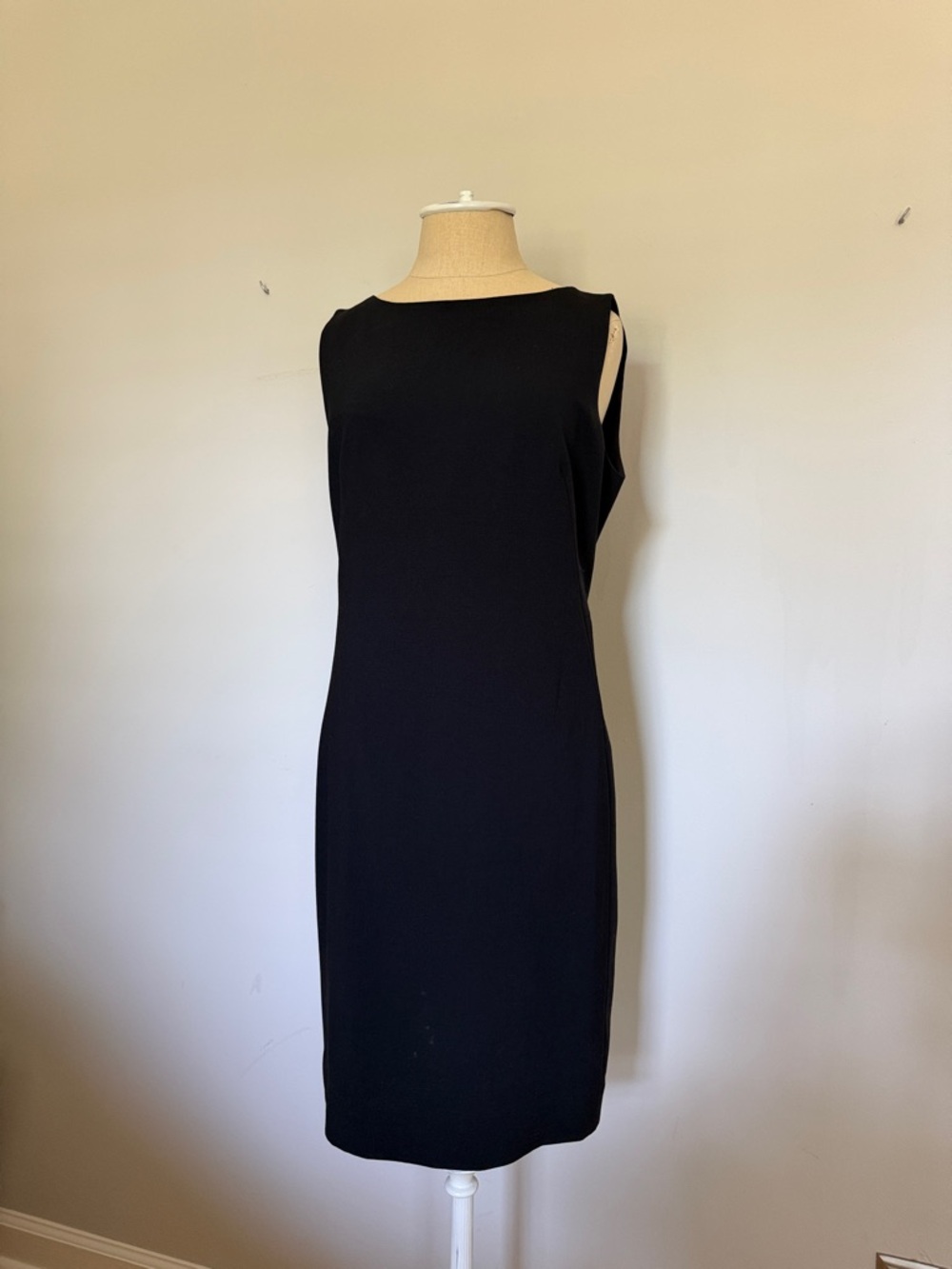 Theory Black Sleeveless Midi Dress